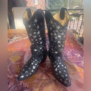 Corral Leather Star Cowboy Boots